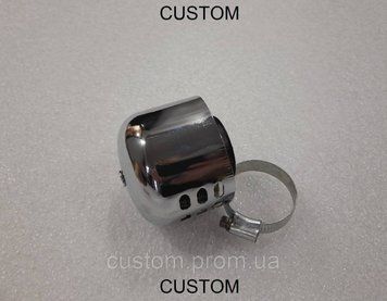 Фільтр нульового опору закритий хром d = 38 mm 853 фото