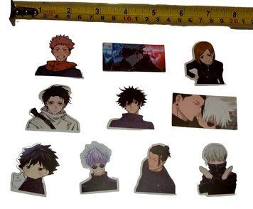 Набор стикеров наклейки 10 штук из аниме Магическая Битва JUJUTSU KAISEN тип 4 374249264-04 фото