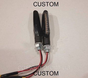 Поворот діодний LED тонкий секвентальний бігаючий (ціна за 1 шт.) 1490029756 фото