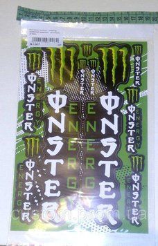 Наклейки Monster Energy (ціна за 1лист 17х26см) 656390224 фото