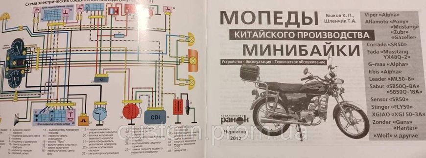 Книга Мопеди мінібайки синя №10 64сторінки 816529319 фото