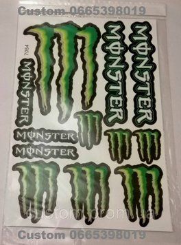 Наклейки на планшете "Monster" набор 12шт 905484502 фото