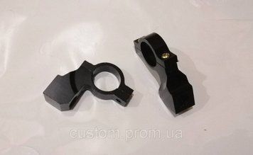 Кріплення на кермо для дзеркал M10 (з виносом), 2 шт. чорне (ціна за пару) (на кермо 22 мм) 1124142151 фото