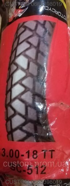 Гума Покришка Nylon 3,00-18 без камери 1124647353 фото