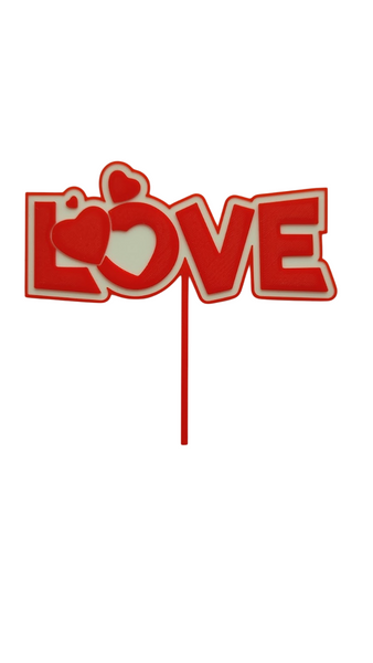 Топперы для торта Love красный. тип 1 664 фото