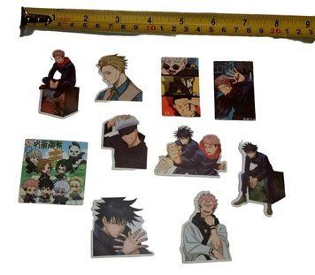 Набор стикеров наклейки 10 штук из аниме Магическая Битва JUJUTSU KAISEN тип 1 374249264-01 фото