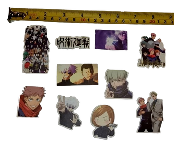 Набор стикеров наклейки 10 штук из аниме Магическая Битва JUJUTSU KAISEN тип 8 374249264-08 фото